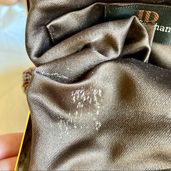 Vintage Jenny Buchanan Beaded Seashell Evening Bag with Gold Chain Strap - Picture 3 of 5